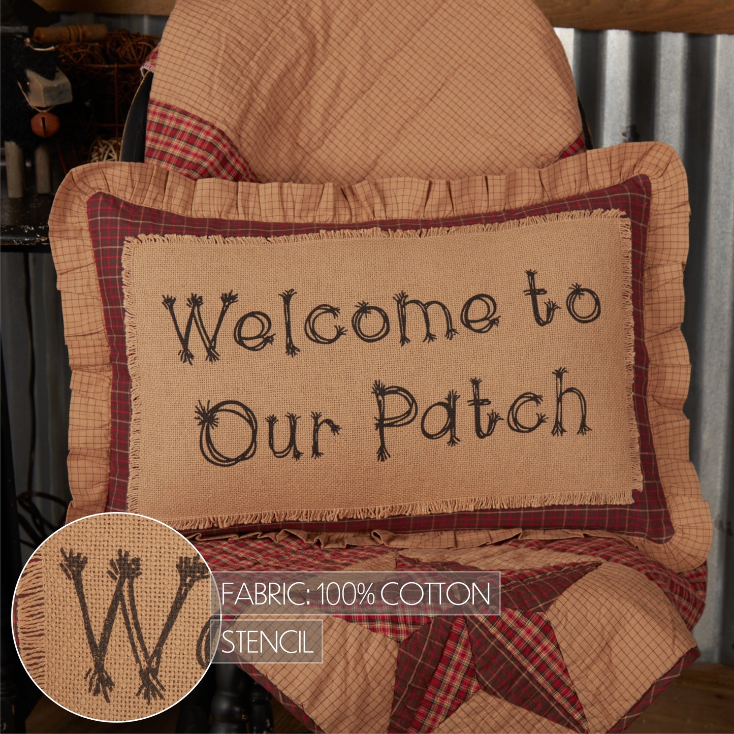 56730-Landon-Welcome-to-Our-Patch-Pillow-14x22-image-2