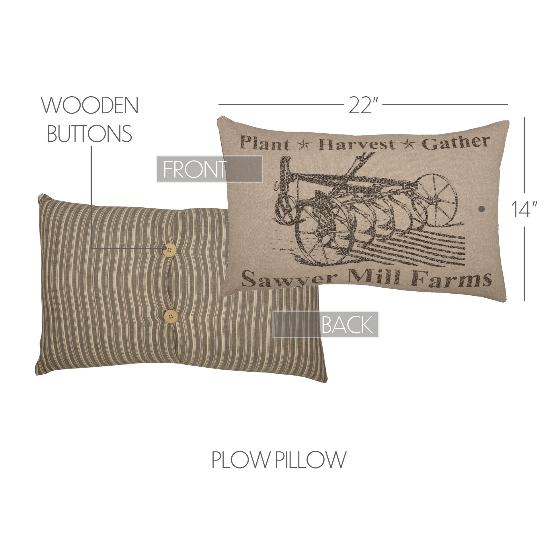 56762-Sawyer-Mill-Charcoal-Plow-Pillow-14x22-image-1
