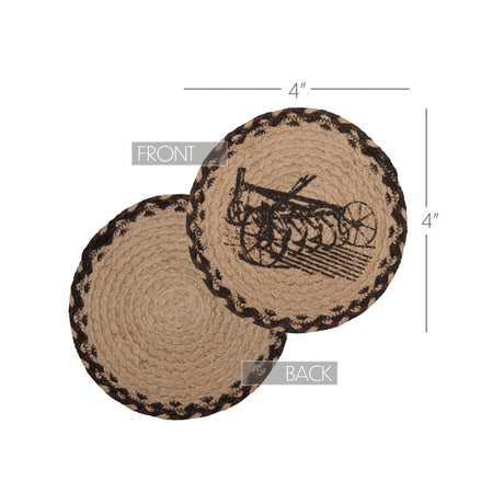 56767-Sawyer-Mill-Charcoal-Plow-Jute-Coaster-Set-of-6-image-2