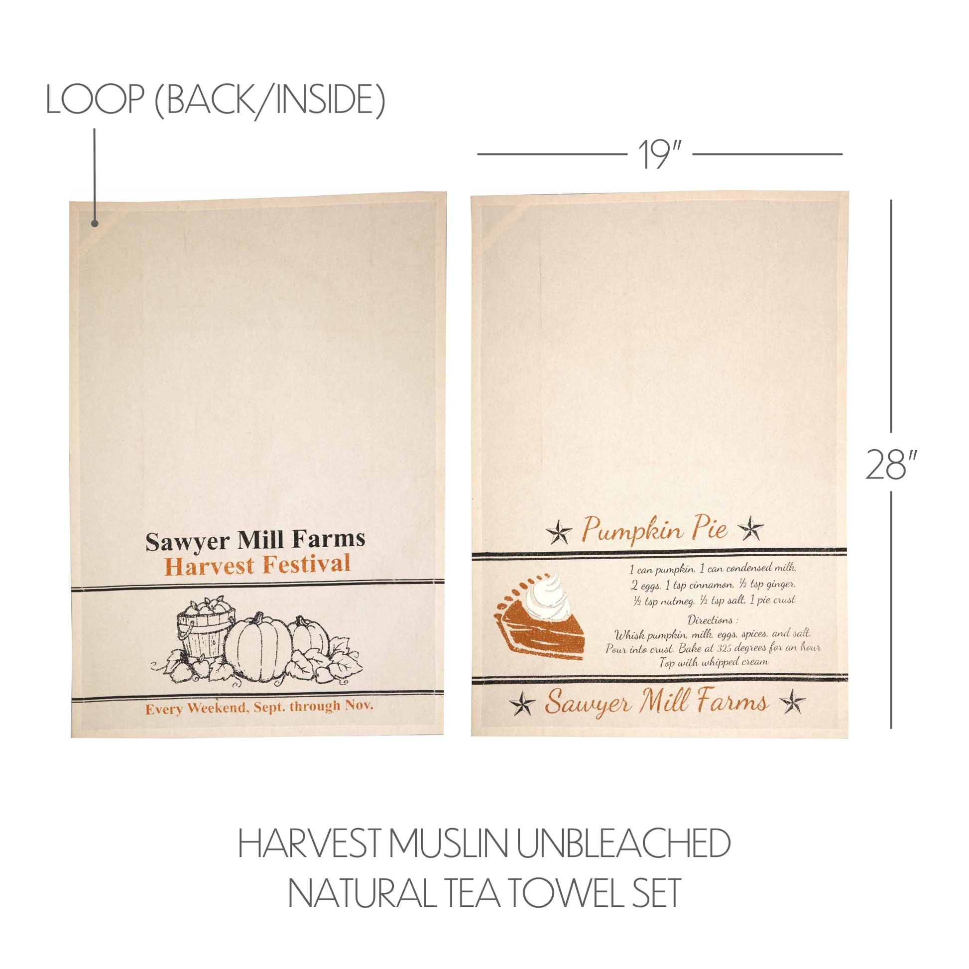 56775-Sawyer-Mill-Charcoal-Harvest-Muslin-Unbleached-Natural-Tea-Towel-Set-of-2-19x28-image-1