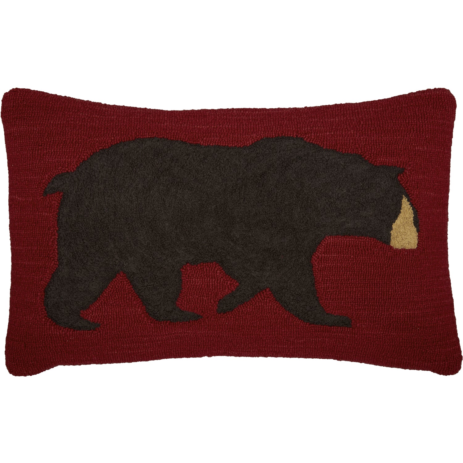 Rustic Cabin Bear Decorative Throw Pillow