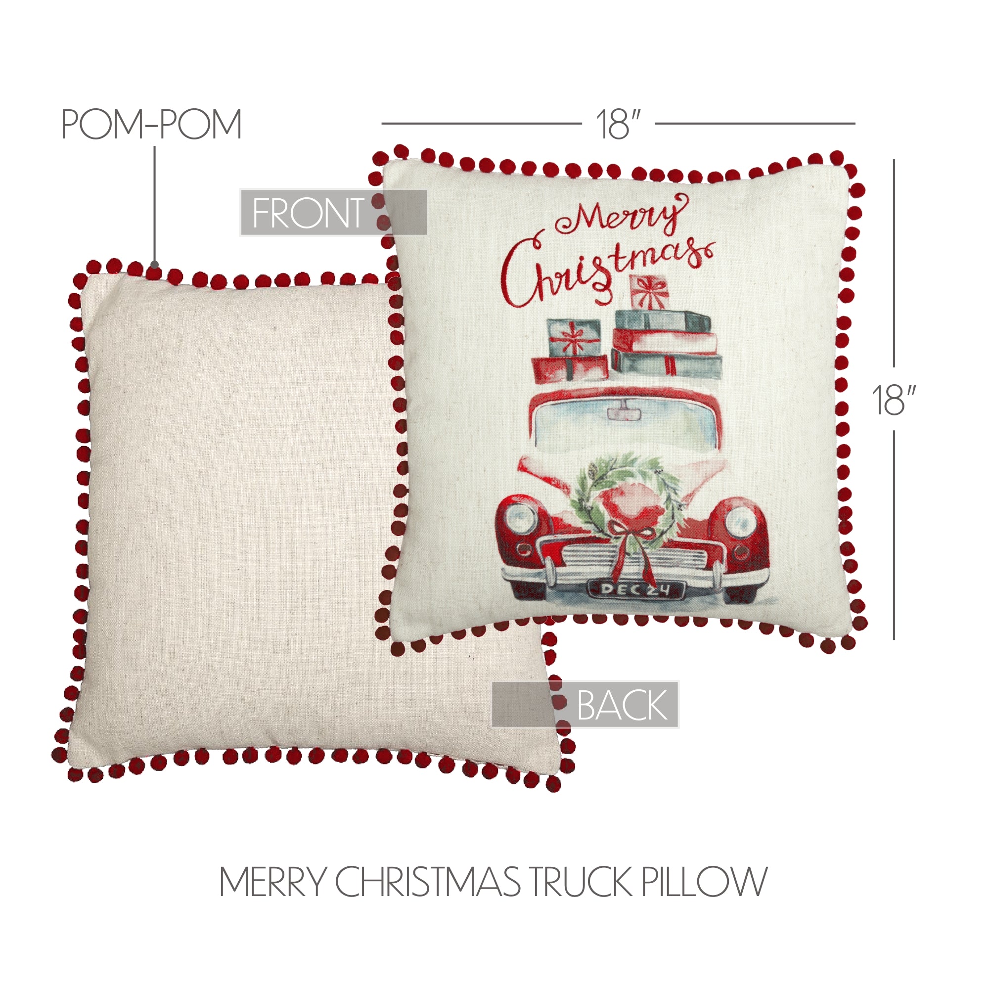 Christmas hotsell truck pillow