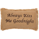 6166-Burlap-Natural-Pillow-Always-Kiss-Me-Goodnight-7x13-image-4