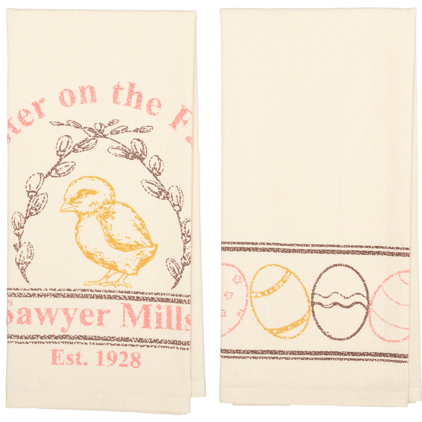 63026-Sawyer-Mill-Easter-on-the-Farm-Chick-Unbleached-Natural-Muslin-Tea-Towel-Set-of-2-19x28-image-5