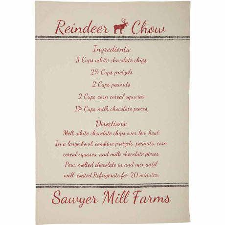 63466-Sawyer-Mill-Holiday-Reindeer-And-Recipes-Unbleached-Natural-Muslin-Tea-Towel-Set-of-3-19x28-image-2