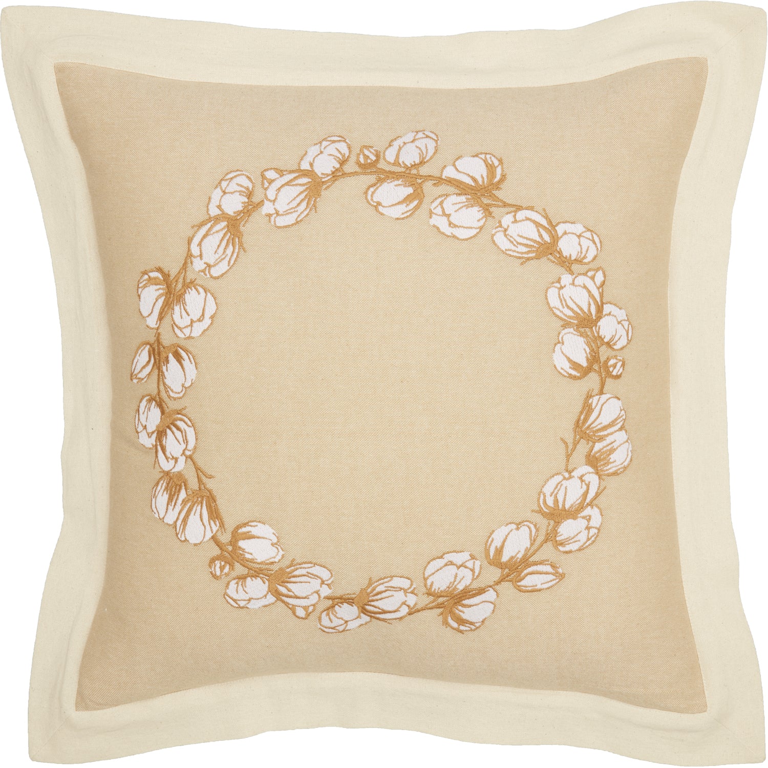 Ashmont Cotton Wreath Pillow - Thumbnail 2