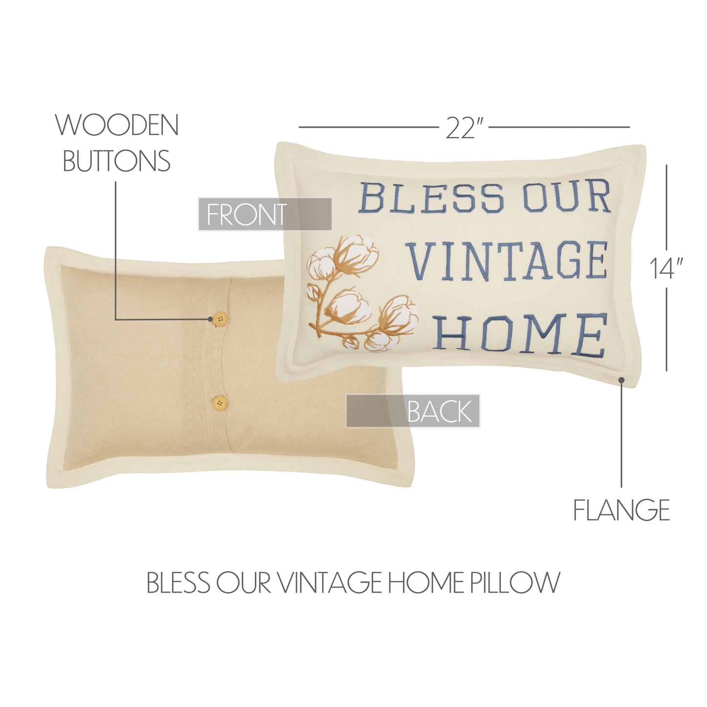 65273-Ashmont-Bless-Our-Vintage-Home-Pillow-14x22-image-1