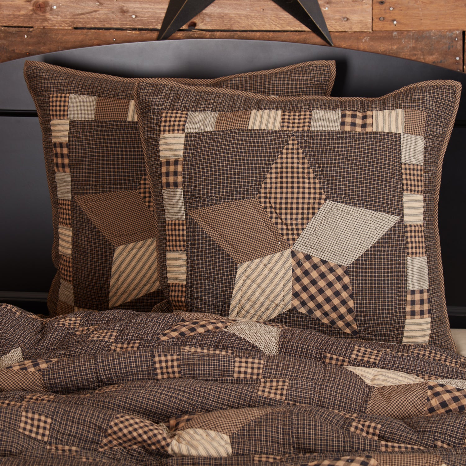 VHC Brands Farmhouse Star Euro Sham - Thumbnail 3