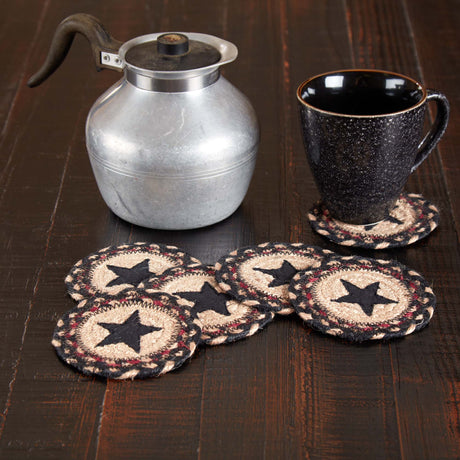 67019-Colonial-Star-Jute-Coaster-Set-of-6-image-1