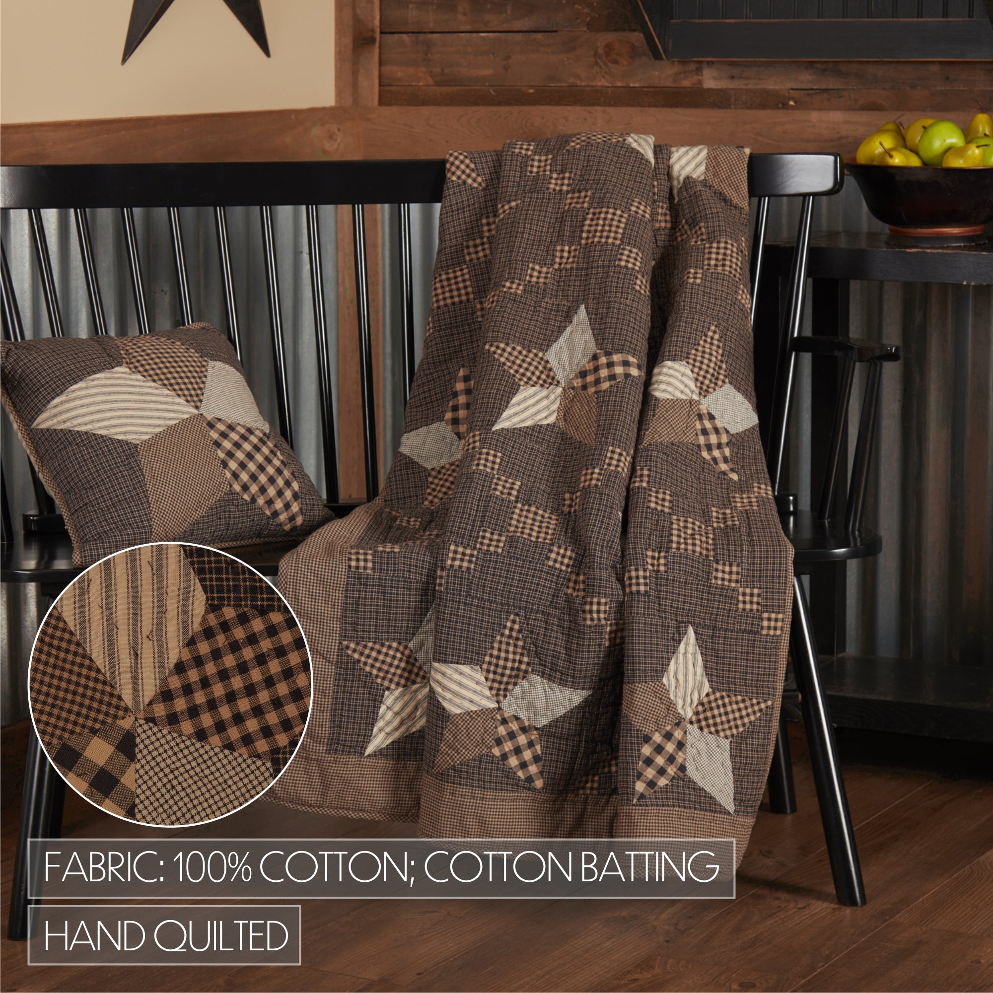 Farmhouse Star Quilted Throw 50x60 – VHC Brands Home Decor