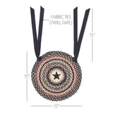 67022-Colonial-Star-Jute-Chair-Pad-Applique-Star-15-inch-Diameter-image-1