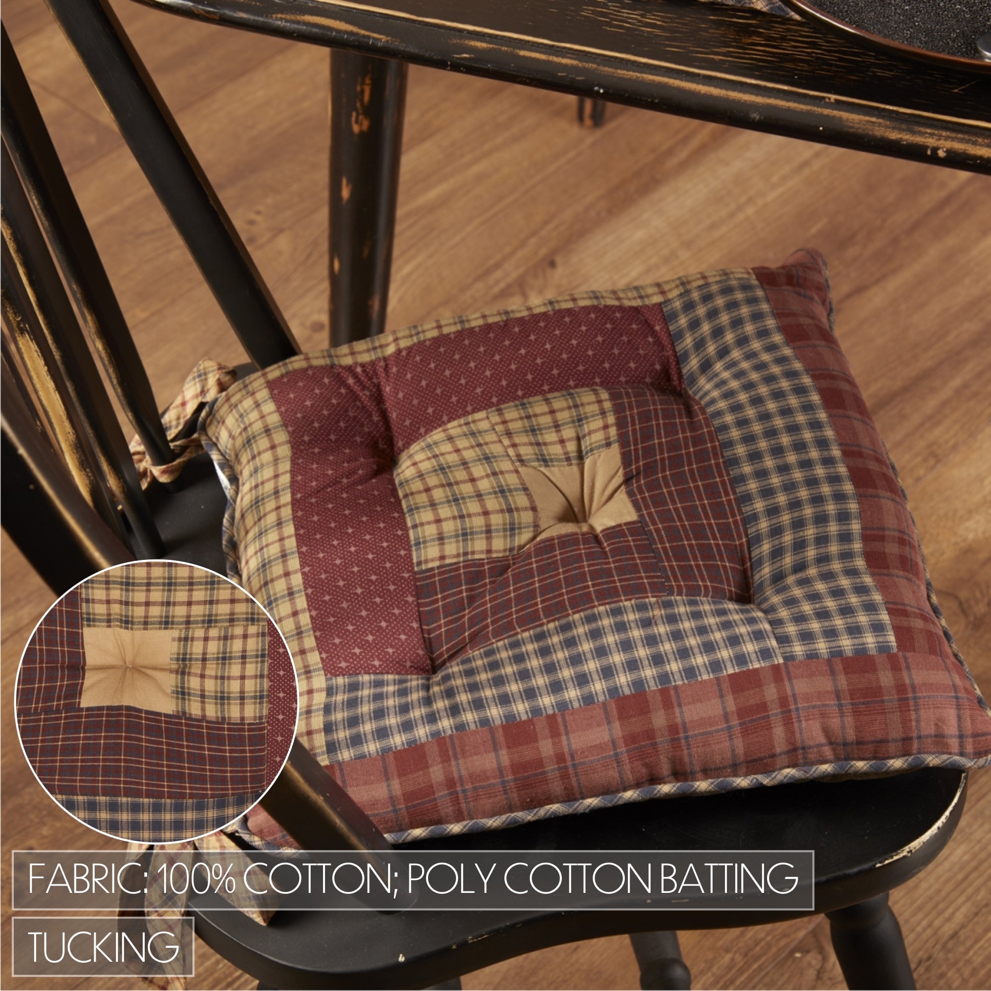 Burgundy kitchen chair online cushions