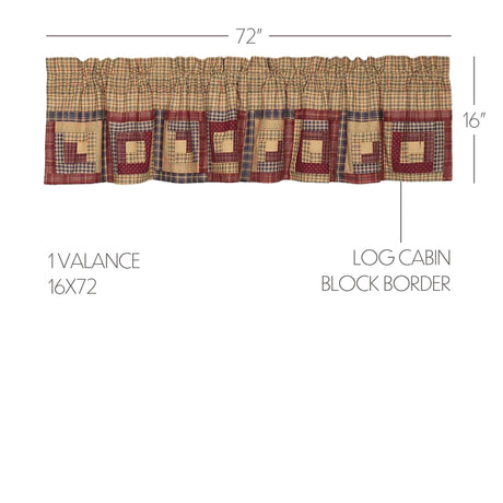 7510-Millsboro-Valance-Log-Cabin-Block-Border-16x72-image-1