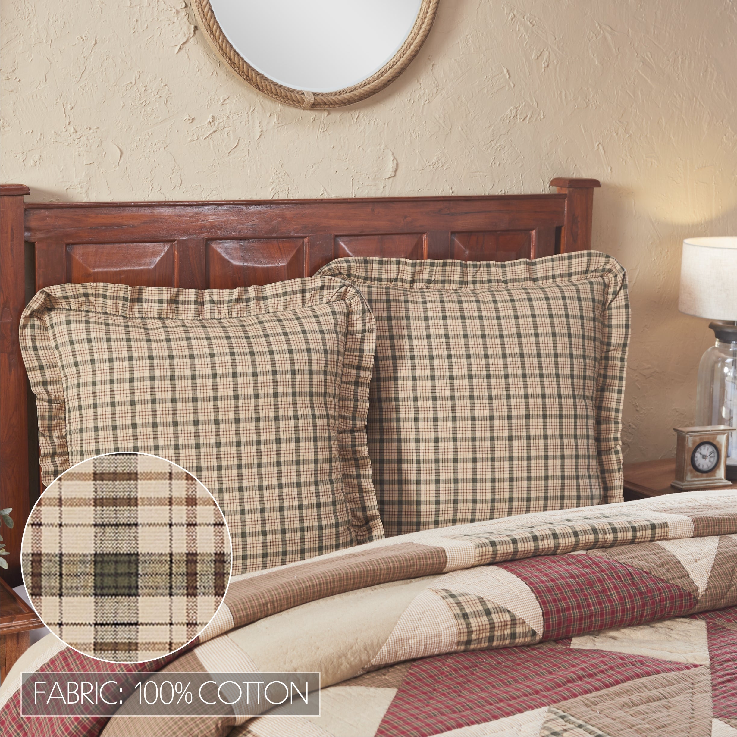 Plaid on sale euro sham