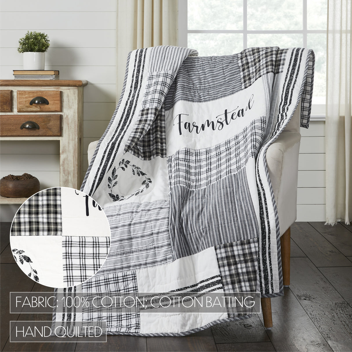 80437-Sawyer-Mill-Black-Stenciled-Patchwork-Throw-60x50-image-2