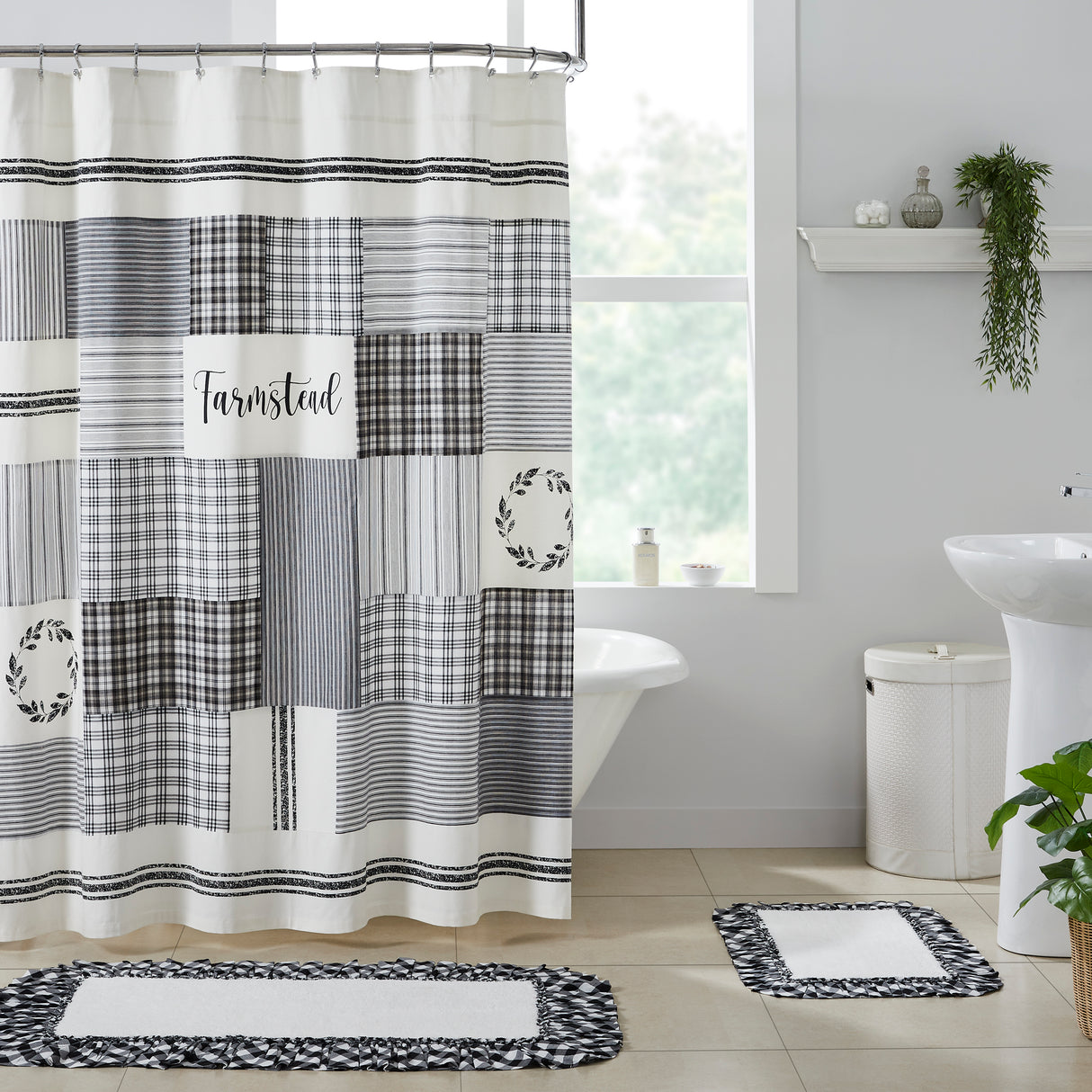 80495-Sawyer-Mill-Black-Stenciled-Patchwork-Shower-Curtain-72x72-image-5