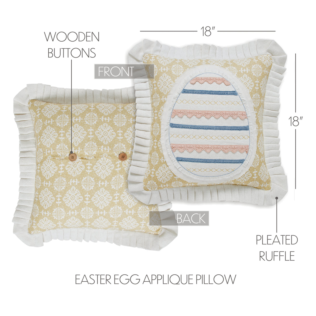 81152-Easter-Egg-Applique-Pillow-18x18-image-1