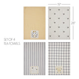81267-Embroidered-Bee-Tea-Towel-Set-of-4-19x28-image-1