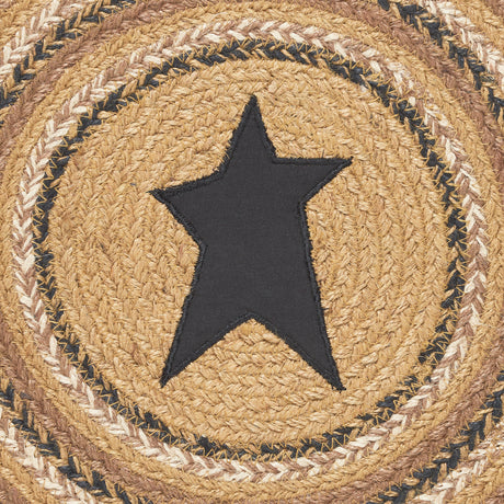 81397-Kettle-Grove-Jute-Chair-Pad-Applique-Star-15-inch-Diameter-image-3