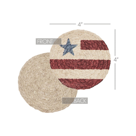 81430-Celebration-Jute-Flag-Coaster-Set-of-6-image-1