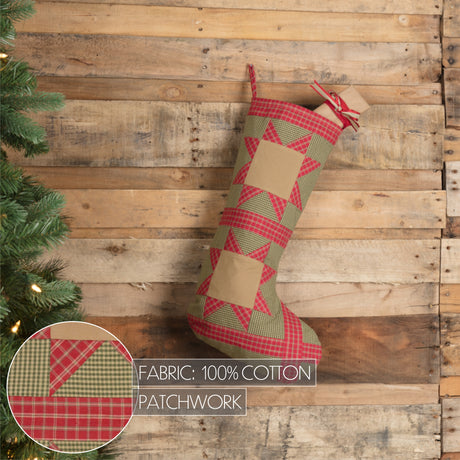 42477-Dolly-Star-Green-Patch-Stocking-12x20-image