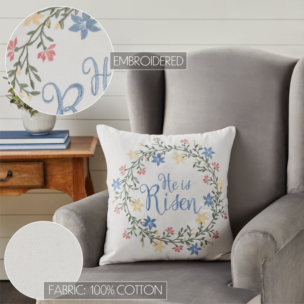 81150-He-is-Risen-Pillow-18x18-image