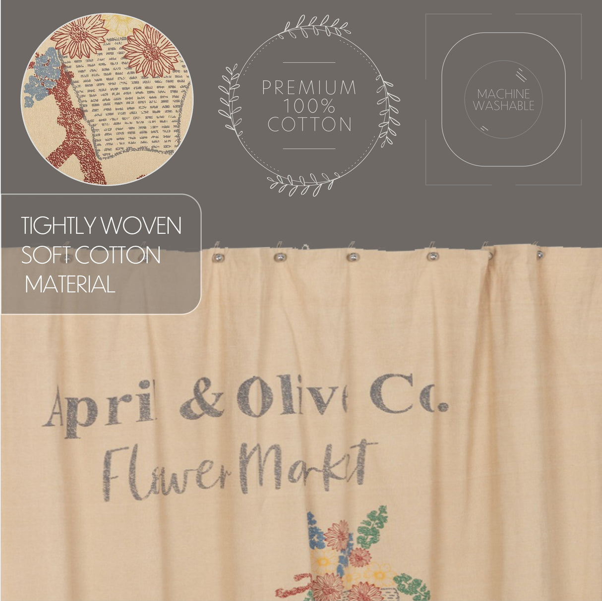 62985-Farmers-Market-Flower-Market-Shower-Curtain-72x72-image