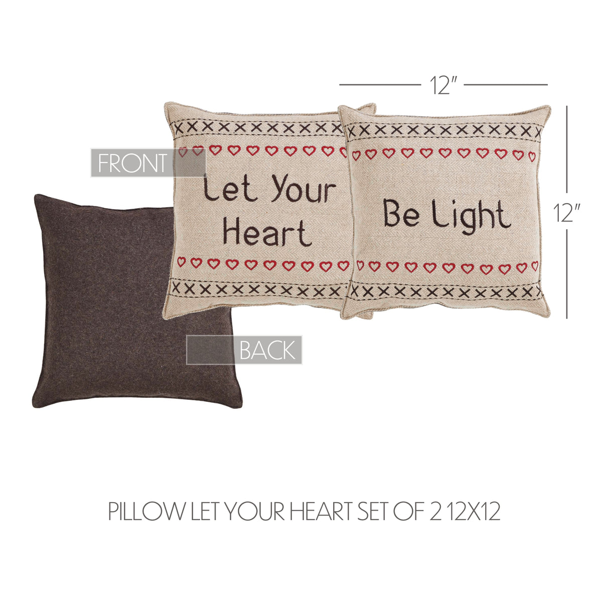 26637-Merry-Little-Christmas-Pillow-Let-Your-Heart-Set-of-2-12x12-image