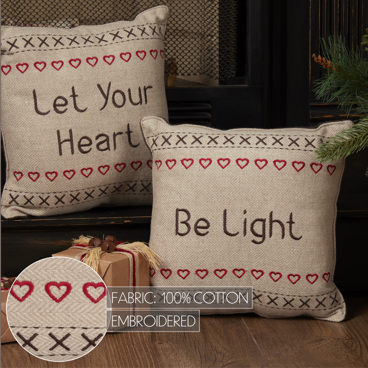 26637-Merry-Little-Christmas-Pillow-Let-Your-Heart-Set-of-2-12x12-image