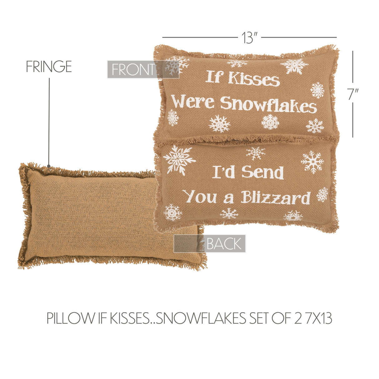 26618-Snowflake-Burlap-Natural-Pillow-If-Kisses..Snowflakes-Set-of-2-7x13-image