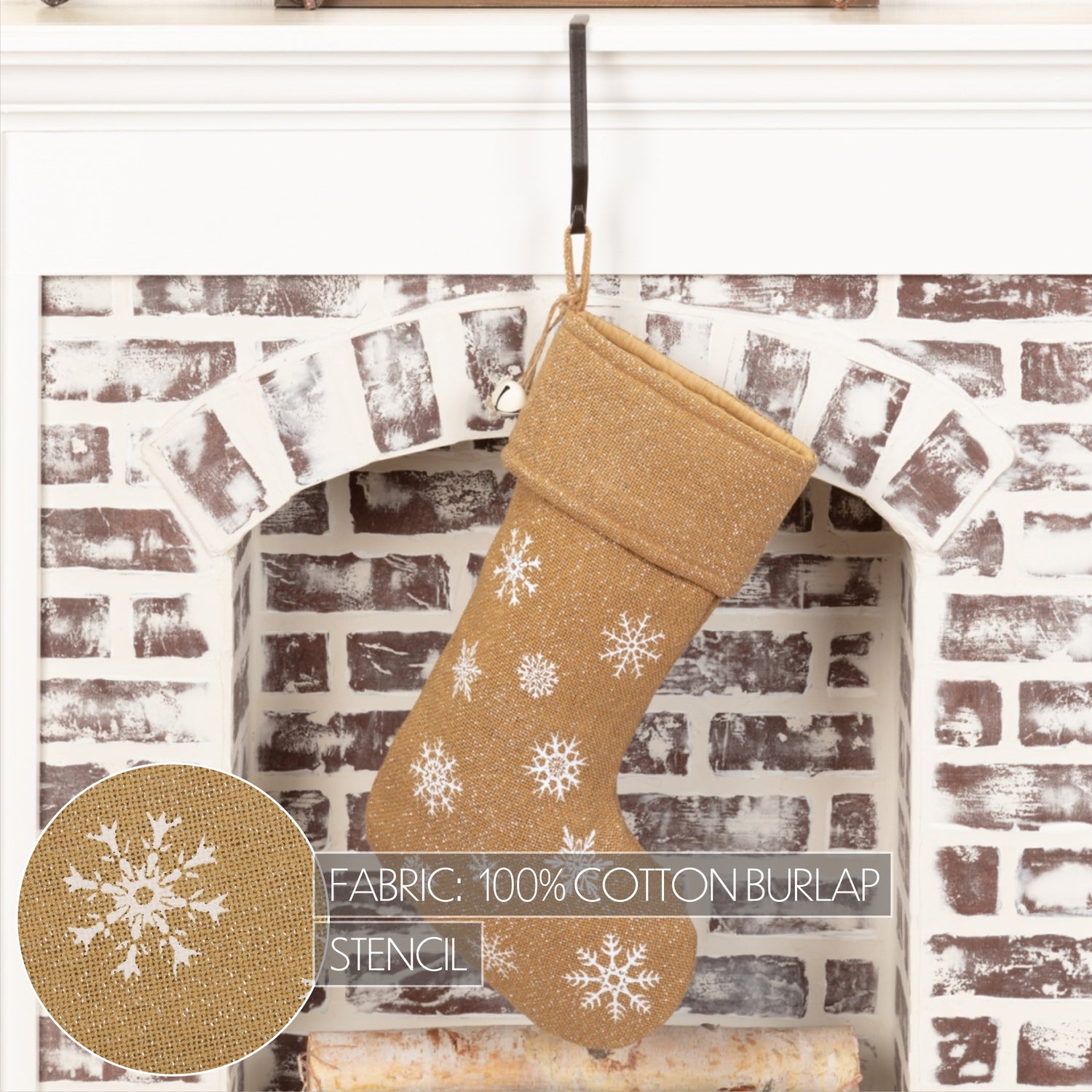 57384-Snowflake-Burlap-Natural-Stocking-12x20-image