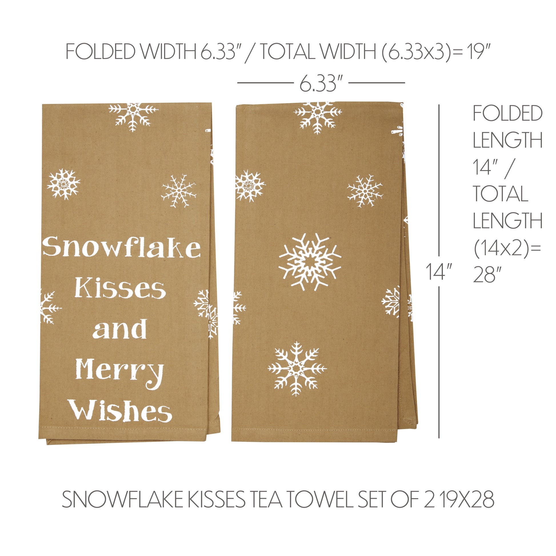 57390-Snowflake-Burlap-Natural-Snowflake-Kisses-Tea-Towel-Set-of-2-19x28-image
