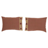 13617-Ninepatch-Star-Standard-Pillow-Case-w-Applique-Border-Set-of-2-21x30-image-4