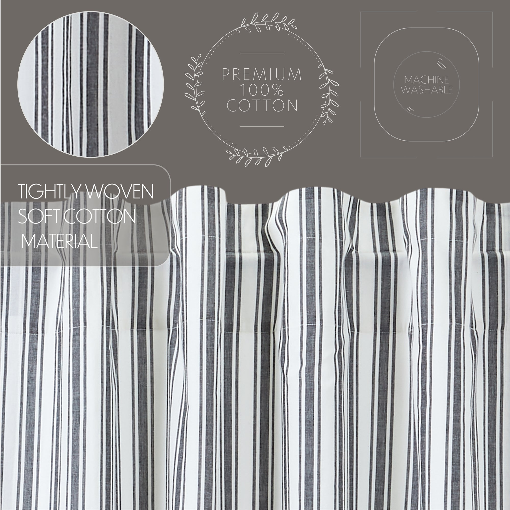Sawyer Mill Ticking Stripe Tier Set of 2 – VHC Brands Home Decor