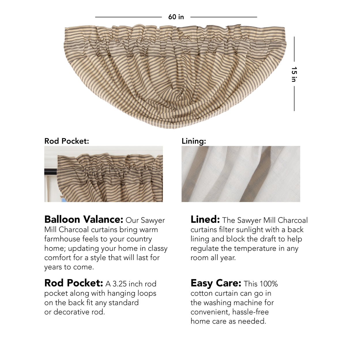 51308-Sawyer-Mill-Charcoal-Ticking-Stripe-Balloon-Valance-15x60-image-1