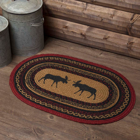 69412-Cumberland-Stenciled-Moose-Jute-Rug-Oval-w-Pad-20x30-image-8