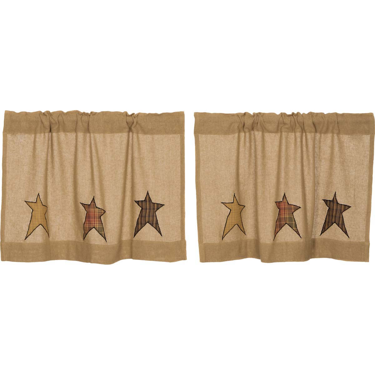 VHC Brands Stratton Burlap Applique Star Tier - Thumbnail 4