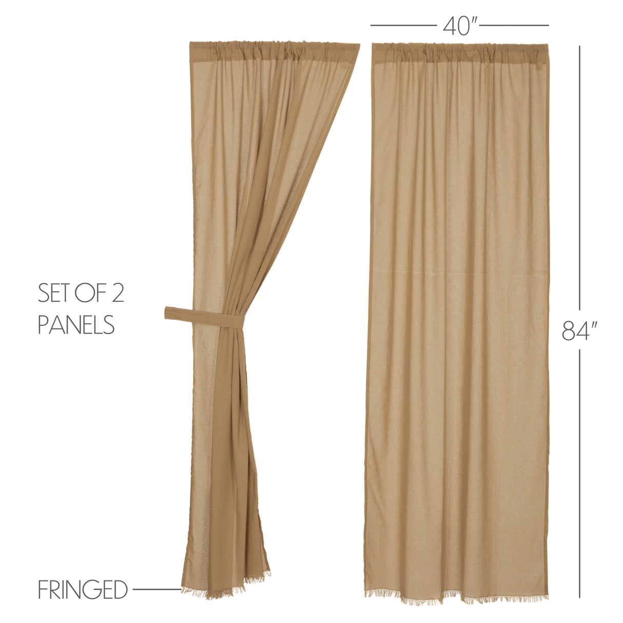 8325-Tobacco-Cloth-Khaki-Panel-Fringed-Set-of-2-84x40-image-1