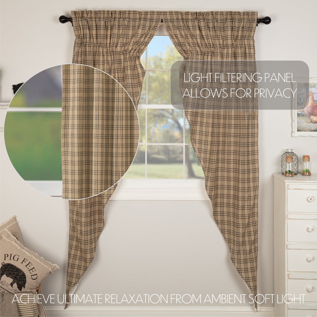 56757-Sawyer-Mill-Charcoal-Plaid-Prairie-Long-Panel-Curtain-Set-of-2-84x36x18-image-2