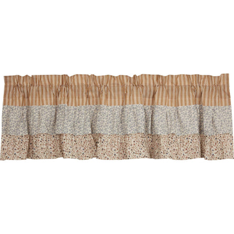 70152-Kaila-Ticking-Gold-Ruffled-Valance-16x60-image-2