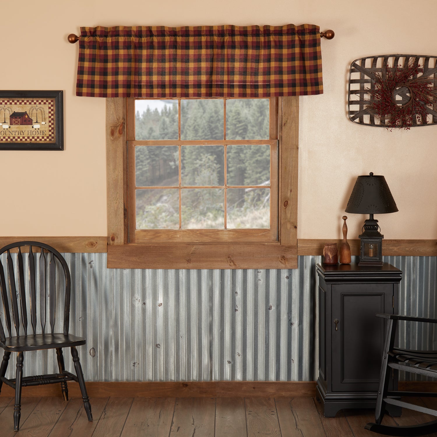 Heritage Farms Primitive Check Valance - Thumbnail 5
