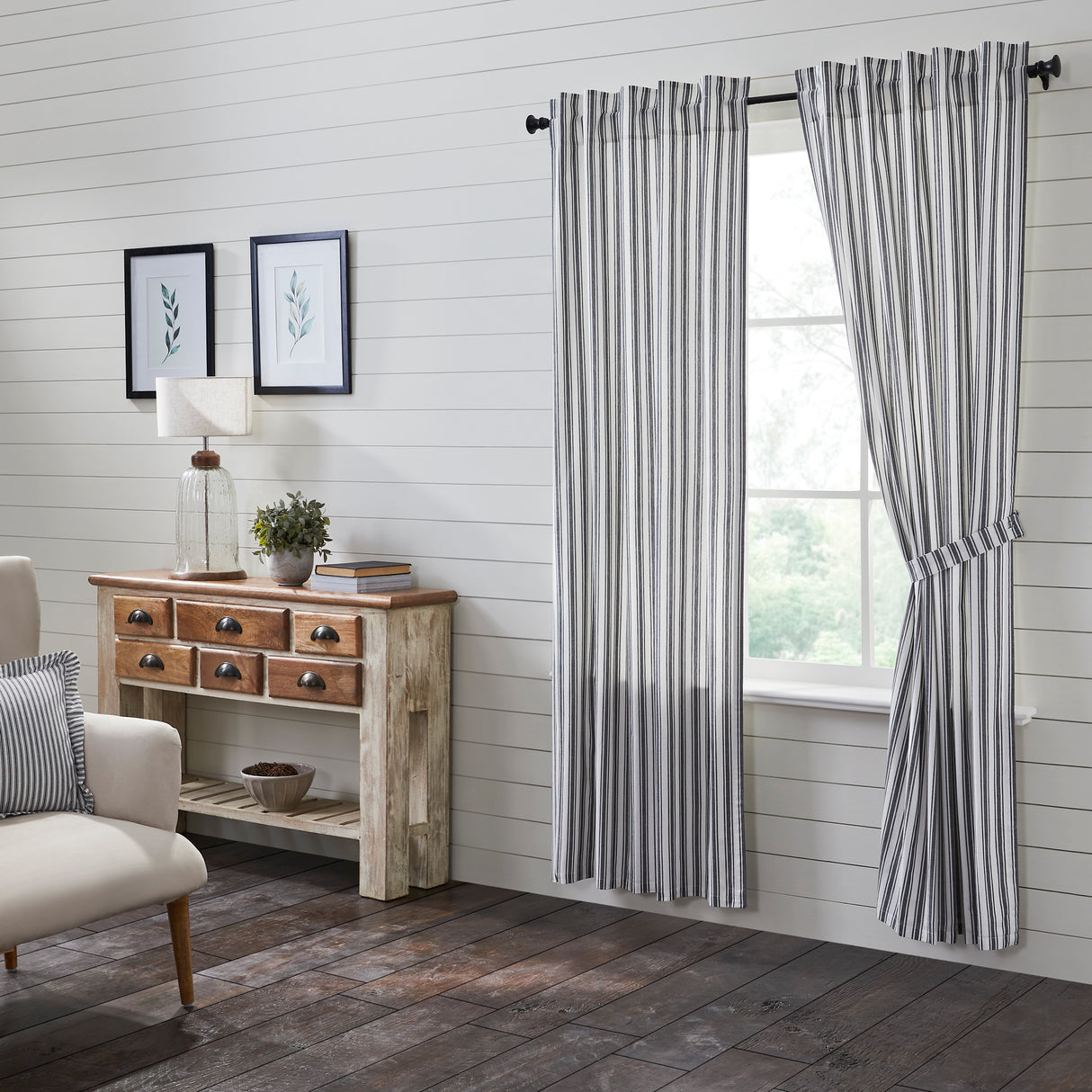 80480-Sawyer-Mill-Black-Ticking-Stripe-Panel-Set-of-2-84x40-image-5