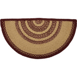 70706-Burgundy-Tan-Jute-Rug-Half-Circle-Stencil-Stars-w-Pad-16.5x33-image-7