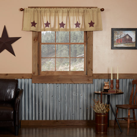 25920-Burlap-w-Burgundy-Stencil-Stars-Valance-16x72-image-1