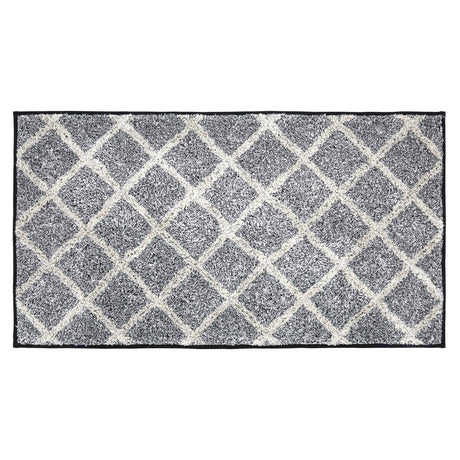 80520-Frayed-Lattice-Creme-Black-Bathmat-27x48-image-4