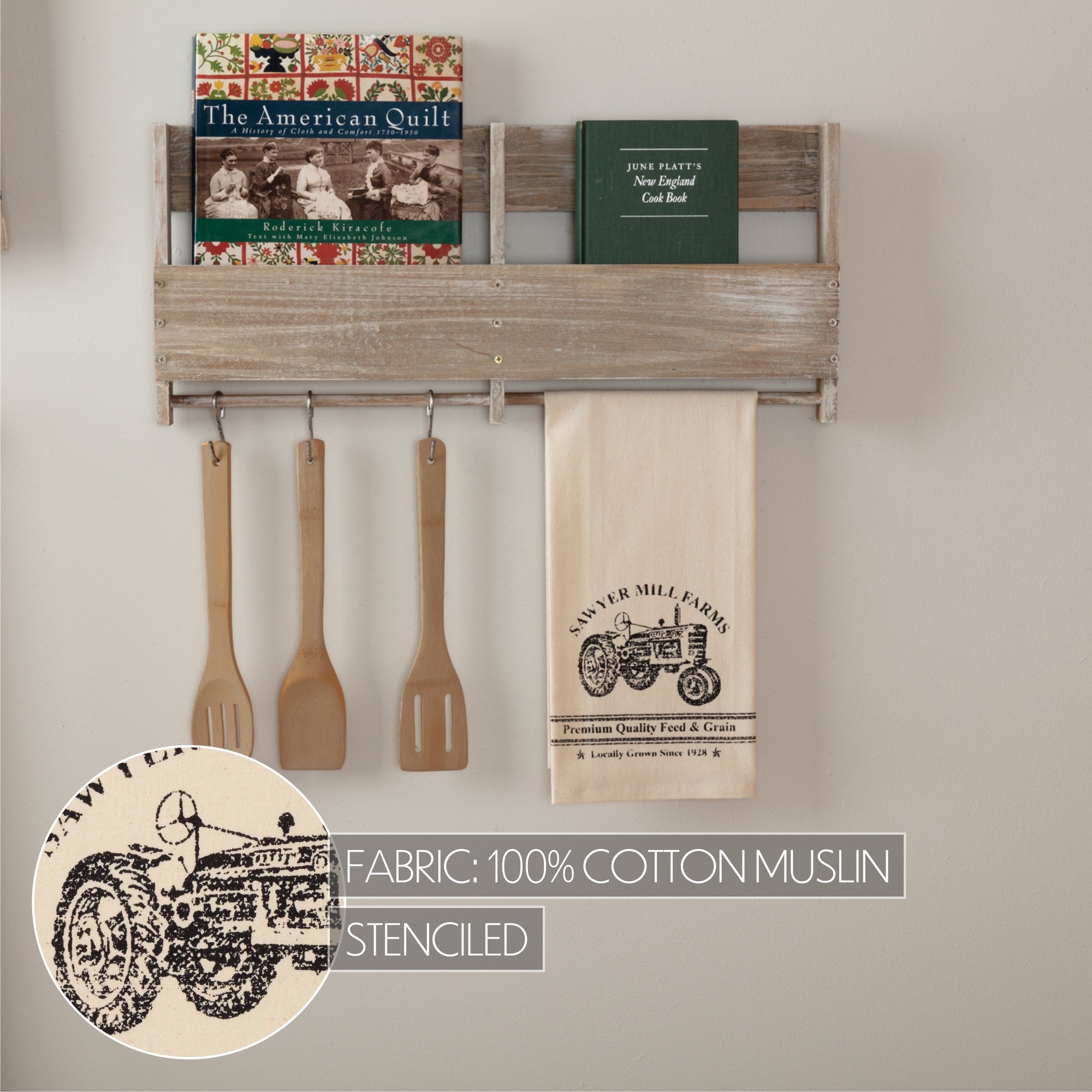 Sawyer Mill Tractor Muslin Tea Towel