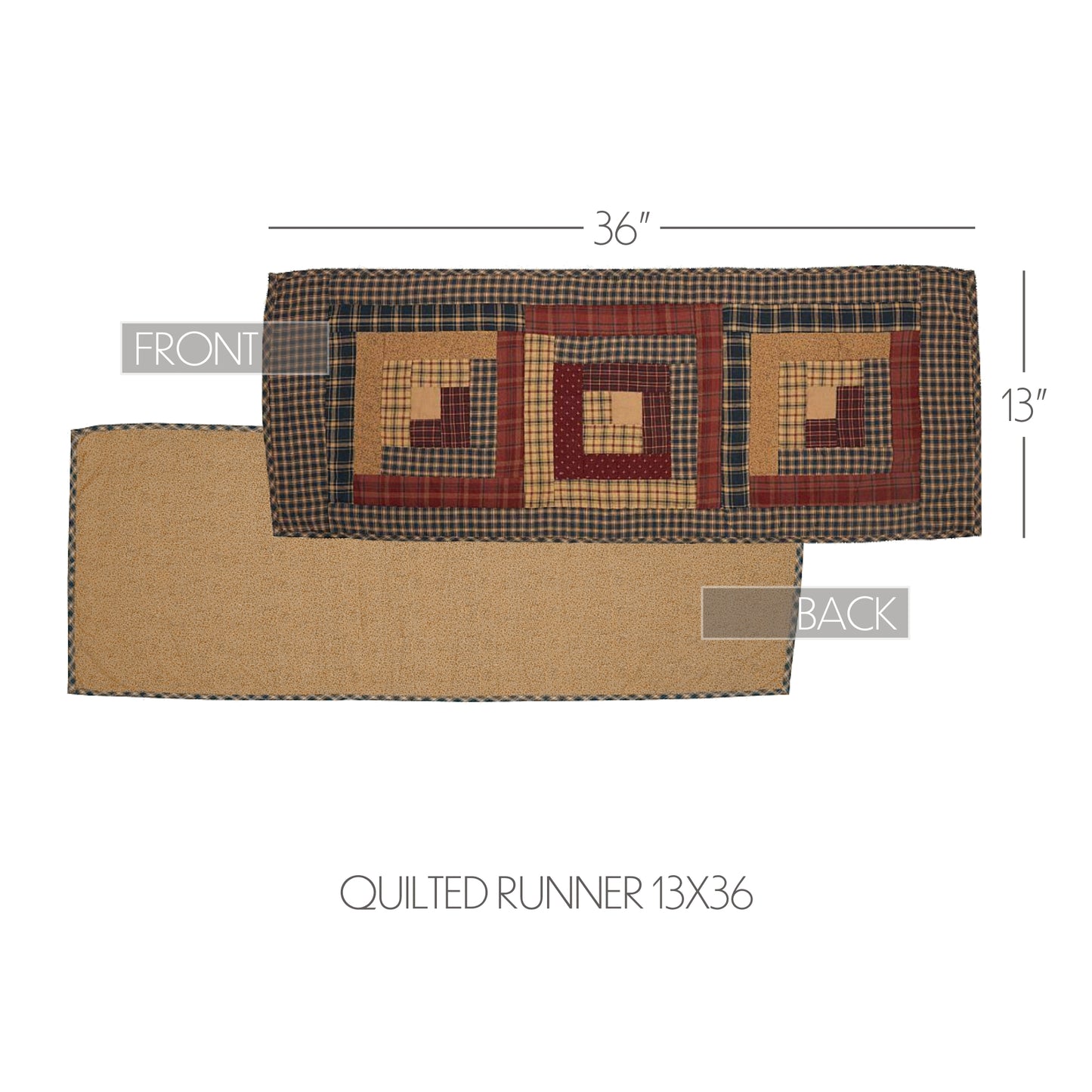 10336-Millsboro-Runner-Log-Cabin-Block-Quilted-13x36-image-1