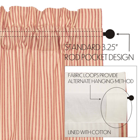 51334-Sawyer-Mill-Red-Ticking-Stripe-Swag-Set-of-2-36x36x16-image-4