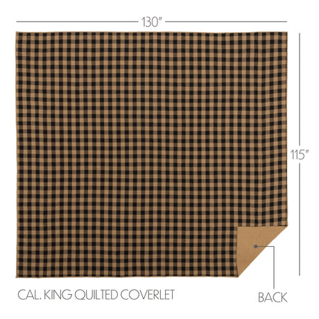 51780-Black-Check-California-King-Quilt-Coverlet-130Wx115L-image-1