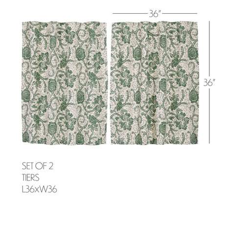 81230-Dorset-Green-Floral-Tier-Set-of-2-L36xW36-image-1